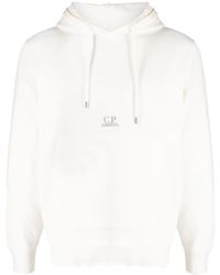 C.P. Company - Logo Cotton Hoodie - Lyst