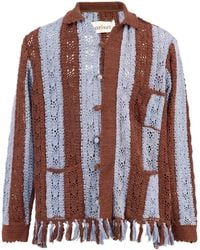 BAZISZT - Crochet-Knit Shirt - Lyst