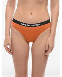 KARL LAGERFELD - Logo-Waistband Bikini Briefs - Lyst
