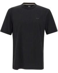 BOSS - Logo-Embroidered Crew-Neck T-Shirt - Lyst