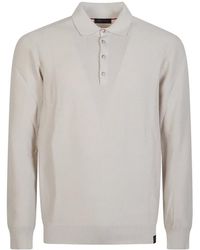 Fay - Long-Sleeves Polo Shirt - Lyst