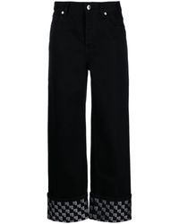 Alexander Wang - Crystal-embellished Mid-rise Straight-leg Jeans - Lyst