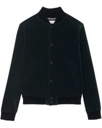 Saint Laurent - Teddy ベルベット ジャケット - Lyst
