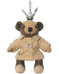 Burberry - Neutrals Keyrings & Chains - Lyst