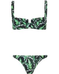 Reina Olga - Marti Leaf-print Bikini Set - Lyst