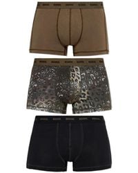 DIESEL - Logo-Waistband Boxer Shorts (Set Of Three) - Lyst