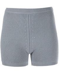 Alexander Wang - Ribbed-knit Wool Shorts - Lyst