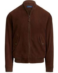 Polo Ralph Lauren - Suede Bomber Jacket - Lyst