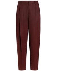 Dolce & Gabbana - Linen Canvas Trousers - Lyst