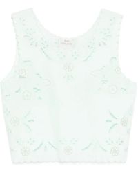 forte_forte - Floral Scalloped Top - Lyst