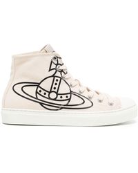 Vivienne Westwood Sneakers alte Orb con stampa - Bianco