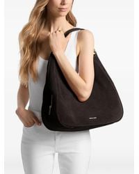 Michael Kors - Ellie Large Suede Shoulder Bag - Lyst