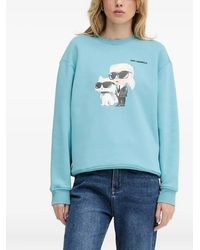 Karl Lagerfeld - Sweater Met Print - Lyst