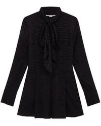 Stella McCartney - Tiger-Print Organic Silk Minidress - Lyst