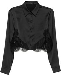 Versace - Chemise À Détail En Dentelle - Lyst