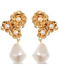 Jennifer Behr - Romina Flower-Pearl Earrings - Lyst