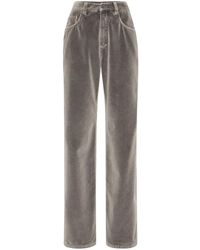 Brunello Cucinelli - Pantalon Évasé À Patch Logo - Lyst