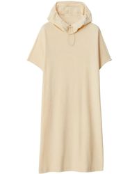Burberry - Towelling Hooded Cotton Dress - Lyst