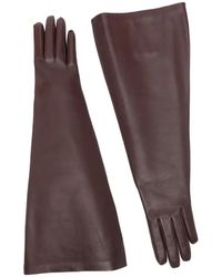 Saint Laurent - Leather Gloves - Lyst