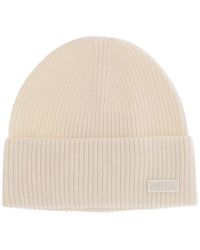 Autry - Ribbed-Knit Logo-Patch Beanie Hat - Lyst