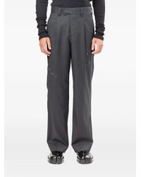 DOMREBEL - Pantalon Bully En Laine À Coutures Croisées - Lyst