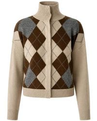 Max Mara - Cardigan Mit Argyle-Muster - Lyst