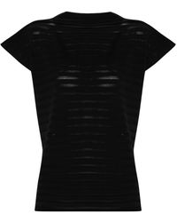 Pleats Please Issey Miyake - Mesh Knitted Top - Lyst