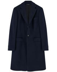 BOGGI - Single-Breasted Wool Coat - Lyst