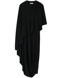 Rodebjer - Kate Asymmetrische Midi-Jurk Met Cape - Lyst