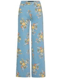 Veronica Beard - Taylor Floral-Print Jeans - Lyst
