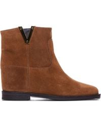 Via Roma 15 - Bottines En Daim À Détail De V - Lyst