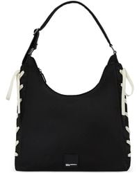 KARL LAGERFELD - Lace-Up Detail Tote Bag - Lyst