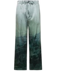 Pierre Louis Mascia - Hose mit Landschafts-Print - Lyst