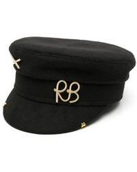 Ruslan Baginskiy ベージュ ロゴエンべリッシュ ベイカーボーイ