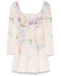 Zimmermann - Dawning リネンミニドレス - Lyst