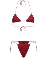 Oséree - Glitter-Effect Triangle Bikini - Lyst