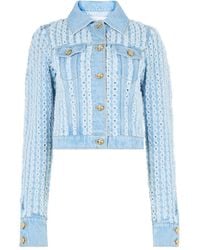 Nina Ricci - Buttoned Denim Jacket - Lyst