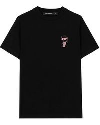 KARL LAGERFELD - Ikonik-Patch T-Shirt - Lyst