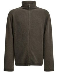 Our Legacy - Line Zip Cardigan Mud Spray Dye Cherub Wool - Lyst