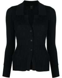 Pinko - Button-up Ribbed Cardigan - Lyst
