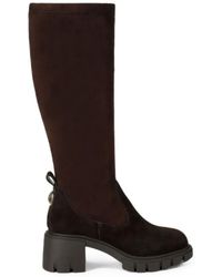 Kurt Geiger - Step Eagle-Plaque Knee-High Boots - Lyst