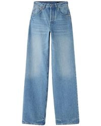 Jacquemus - Wide-Leg Light Jeans With High Waist - Lyst