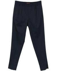 ZEGNA - Pleated Elasticated-Waistband Trousers - Lyst
