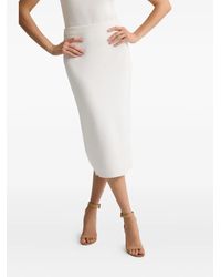 St. John - Rhea Ribgebreide Midi-Rok - Lyst
