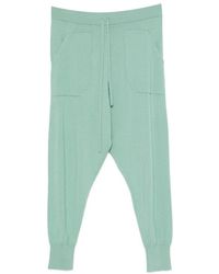 Psophia - Drawstring Fine-Knit Track Pants - Lyst