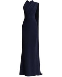 Gemy Maalouf - Padded Shoulder Cape Maxi Dress - Lyst