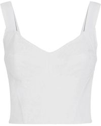 Dolce & Gabbana - Jacquard Corset Bustier - Lyst