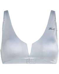 Karl Lagerfeld - Haut de bikini à effet métallisé - Lyst