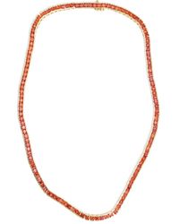 Izabel Display - Eckige Tennis Halskette - Lyst
