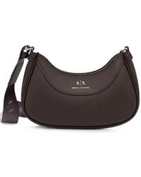 ARMANI EXCHANGE - Logo-Print Shoulder Bag - Lyst